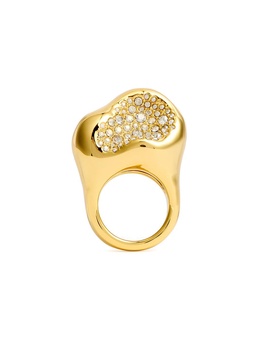 Solanales 14kt gold-plated ring