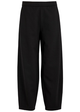 Tapered-leg jersey trousers