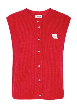 East logo ribbed-knit vest 