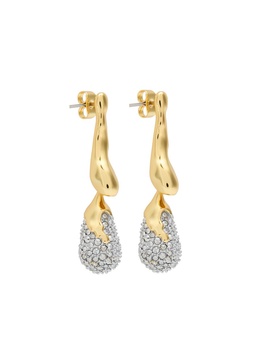 Solanales 14kt gold-plated drop earrings