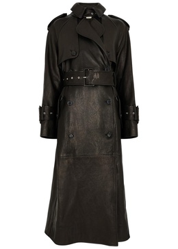 Rennie leather trench coat 