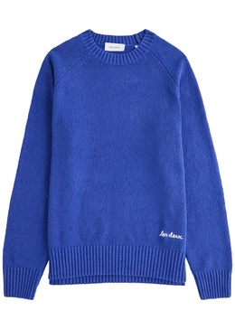 Brad logo-embroidered cotton-blend jumper 