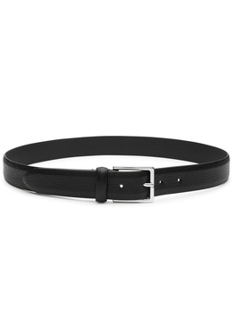 Grained leather belt