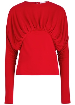 Anve draped jersey top