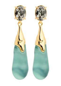 Bonbon small 14kt gold-plated drop earrings