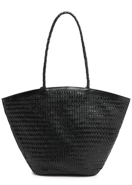 Marcia woven leather tote 