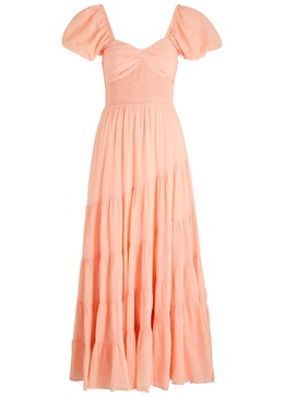 Sundrenched cotton maxi dress 