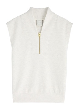 Loretta half-zip stretch-jersey tank 