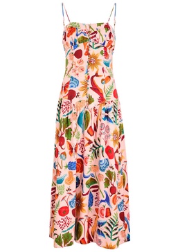 Bright Farm printed linen-blend maxi dress 