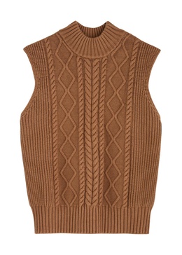 Joilette cable-knit vest