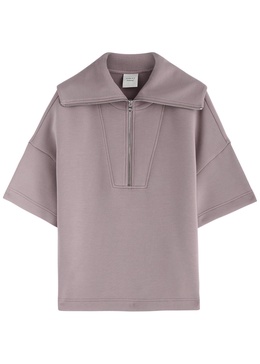 Willow half-zip stretch-jersey T-shirt