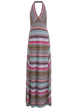 Zigzag Pattern Long Dress