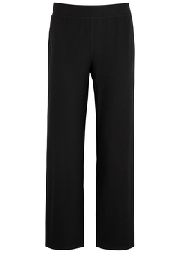 Cropped straight-leg trousers 