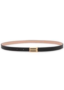 Logo leather belt 