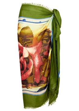 Roses printed modal-blend sarong 