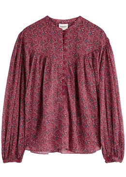 Salika floral-print cotton blouse 