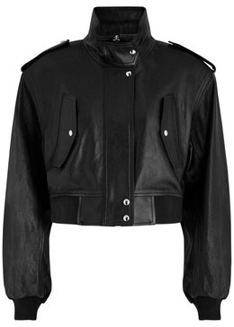 Kember cropped leather jacket 