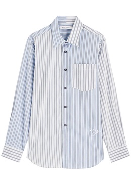 Majesty striped cotton-poplin shirt 