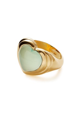 Jelly Heart 18kt gold-plated ring