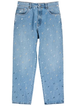 Play logo-monogrammed straight-leg jeans 