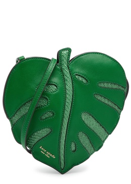 Playa 3D leaf leather cross-body bag