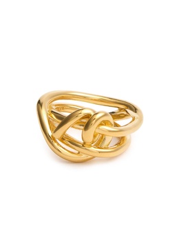 Thread 18kt gold vermeil ring