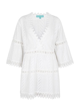 Victoria broderie-anglaise cotton kaftan 