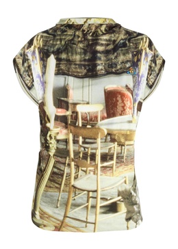 Hebo printed cotton top