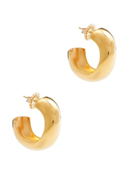 Medium Celia gold vermeil hoop earrings