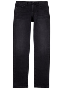 London dark grey slim-leg jeans