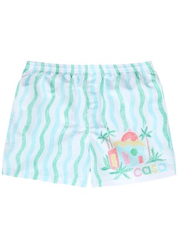 Maison Menphis printed shell swim shorts 