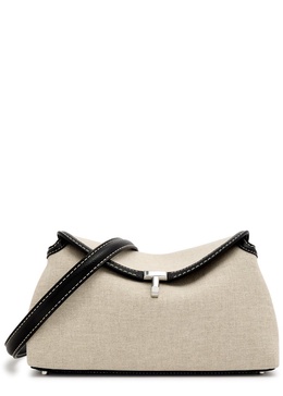 T-lock canvas clutch