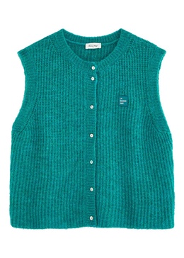 Ribbed knitted vest