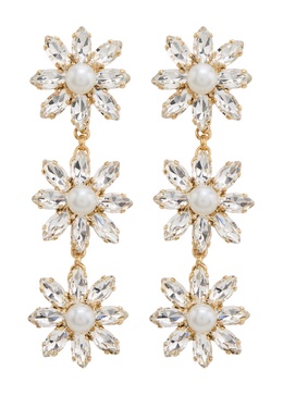 Profumo crystal-embellished drop earrings