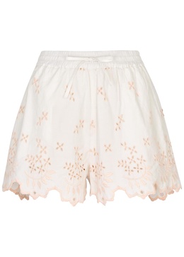 Lana broderie anglaise cotton shorts