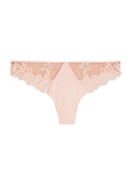 Saga guipure lace thong