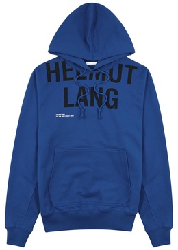 Logo-print hooded cotton sweatshirt 