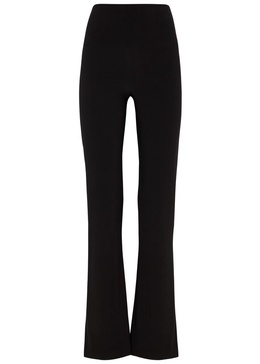 Bootcut stretch-jersey trousers