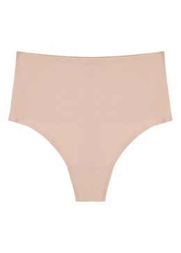 Soft Stretch nude high-waist thong