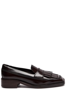 Aina 40 glossed leather loafers 