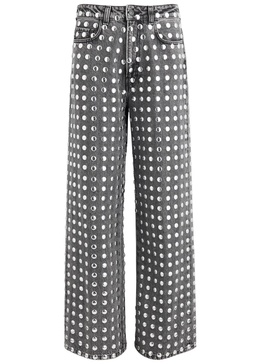 Winona studded wide-leg jeans