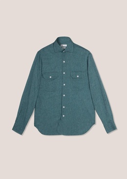 Aantero Teal Flannel Shirt