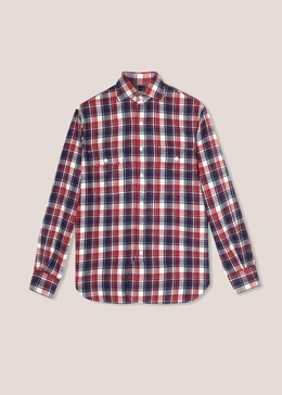 Aantero Red Flannel Checked Shirt