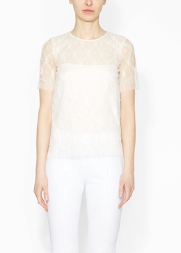 short sleeve shirt in chantilly lace