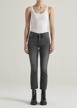 bree mid rise straight crop jeans in ashland