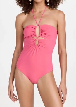 minorca maillot one piece swimsuit in honeysuckle pink