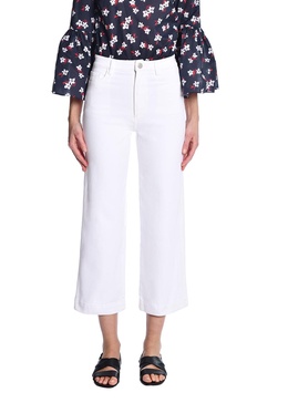 straight leg cropped pant in denim