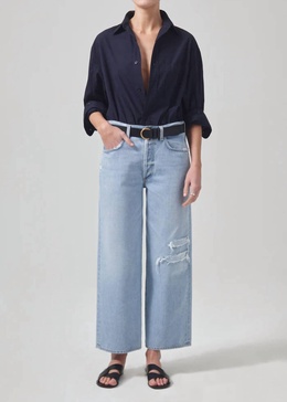 pina low rise baggy crop pants in cascade