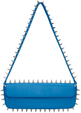 Blue Spike Baguette Bag