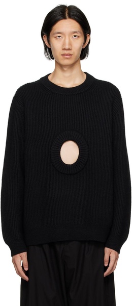 Black Cutout Sweater